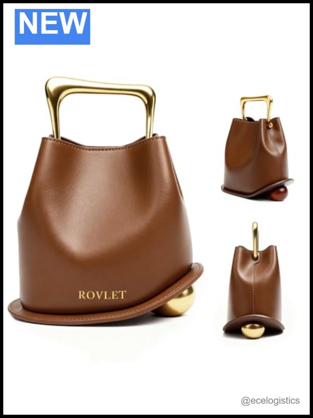 Retro Bucket Crossbody Bag for Women Vegan Leather Shoulder Purse